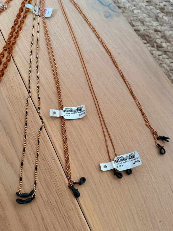 Chaîne de lunettes chaînette doré or cordon accessoires - photo numéro 6