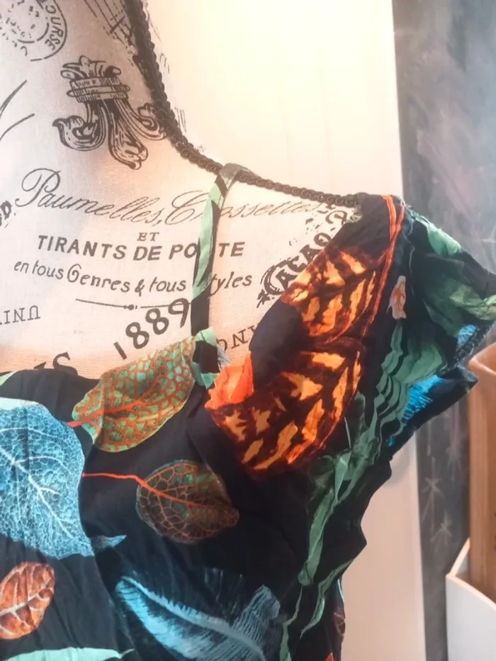 Robe longue été tropicale M - photo numéro 4