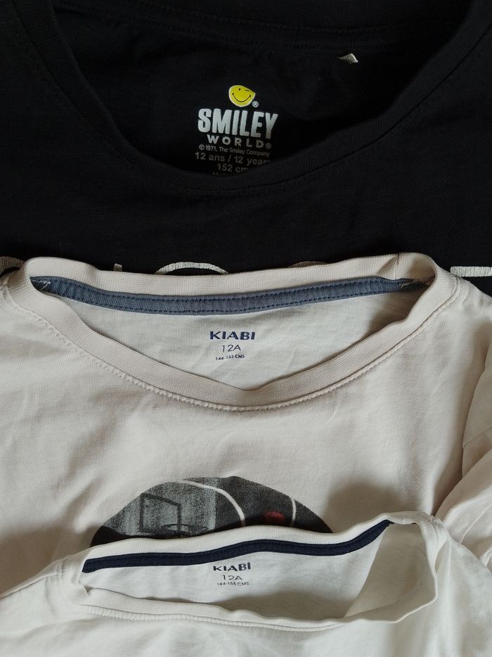 Lot de 3 tee-shirts garçon 12 ans Kiabi/ Smiley world - photo numéro 8