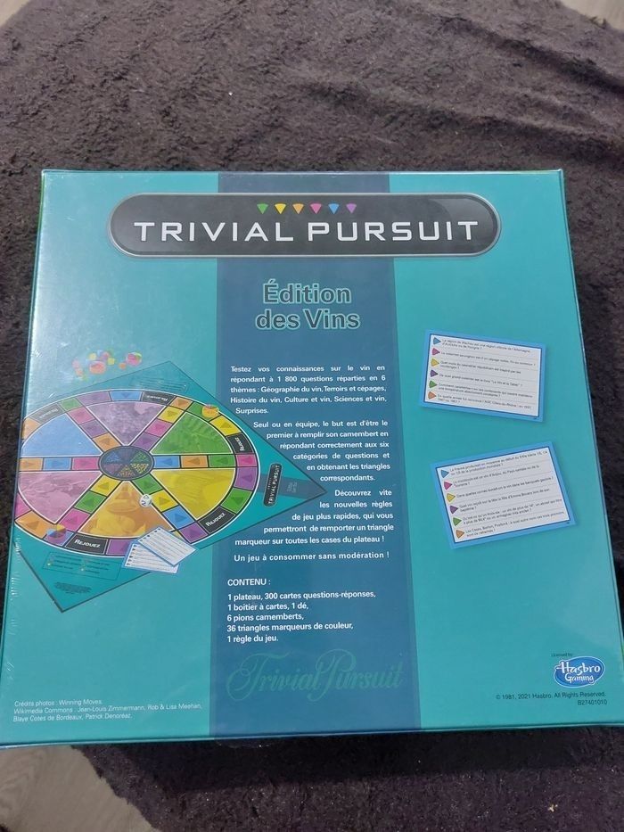 Trival pursuit édition des vins - photo numéro 2