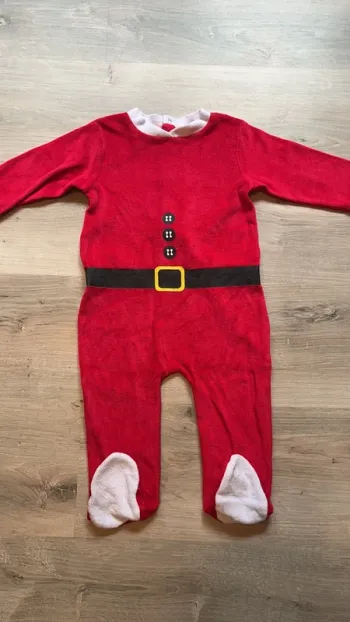 Pyjama velours 1 pièce noël
