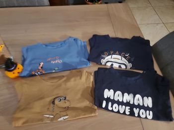 Lot de 4 tee shirt Gemo 18 mois