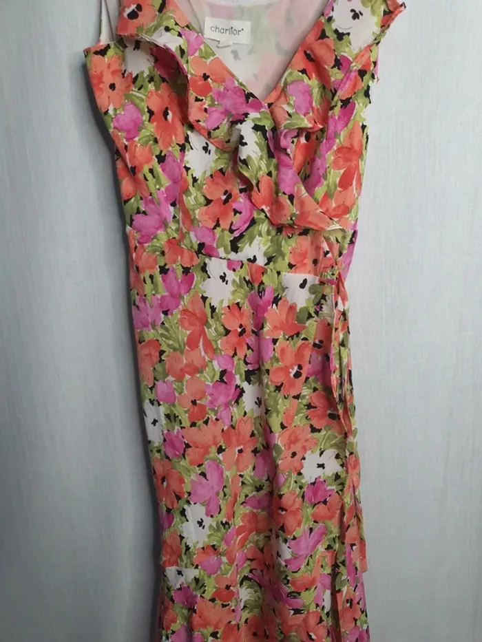 Robe fleurie portefeuille charlior - photo numéro 2