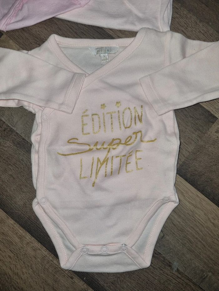 Lot de 13 bodys. Fille. Taille 6 mois. Petit Bateau, Tex, Disney, Pitchoun. TBE - photo numéro 2