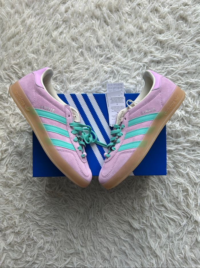 Adidas Originals Gazelle - bliss lilac / acid mint / off white - photo numéro 10
