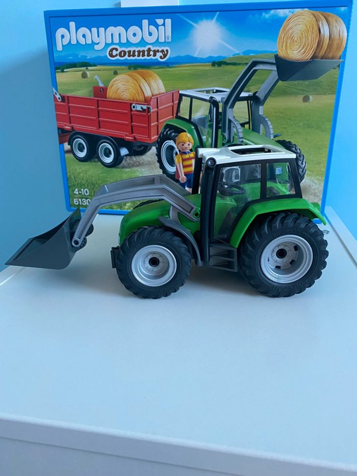 Playmobil - 6130 - Tracteur Avec Pelle et Remorque - photo numéro 8