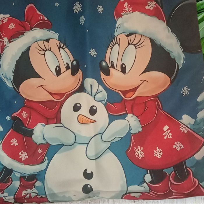 Housse de coussin Minnie et Mickey mouse Disney noël - photo numéro 2