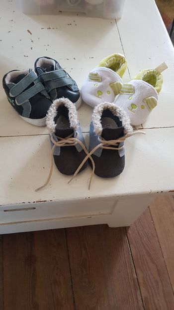 Chaussures et chaussons 0/6 mois.