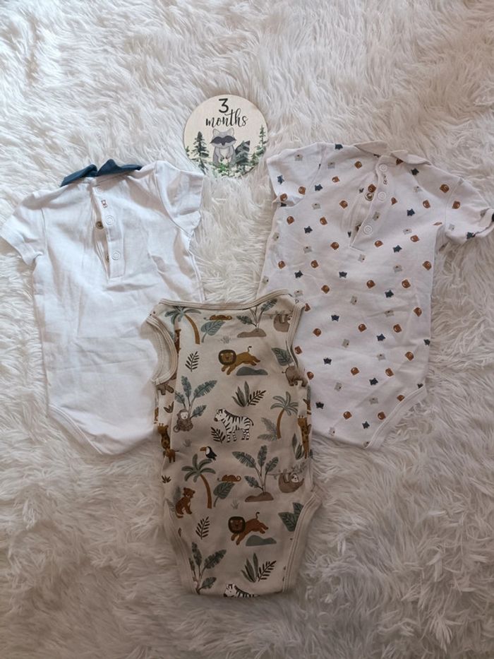 Lot de 3 bodys 3 mois - photo numéro 2
