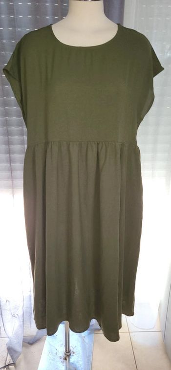 Robe légère longue kaki XL