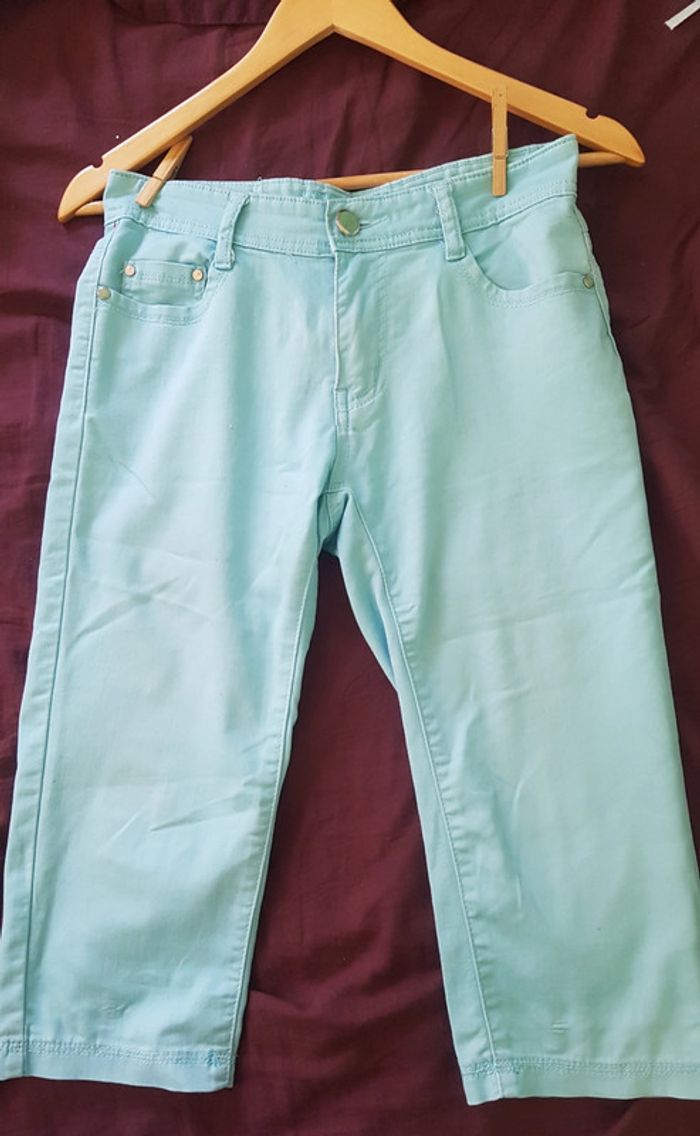 Pantacourt turquoise