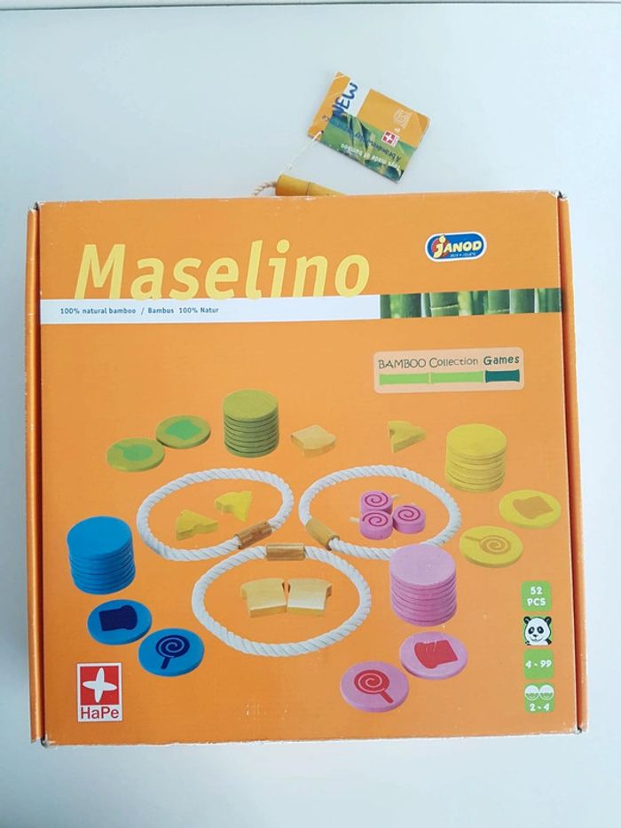 Maselino jeu de société en bambou Janod, Hape - photo numéro 2
