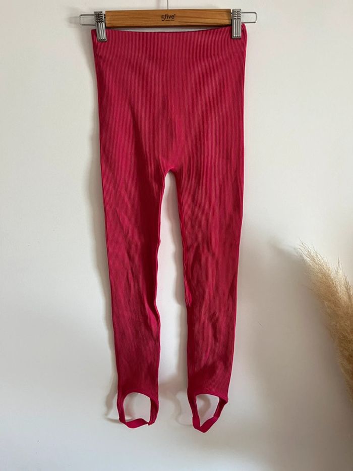 Legging fuseau rose fuschia Zara
