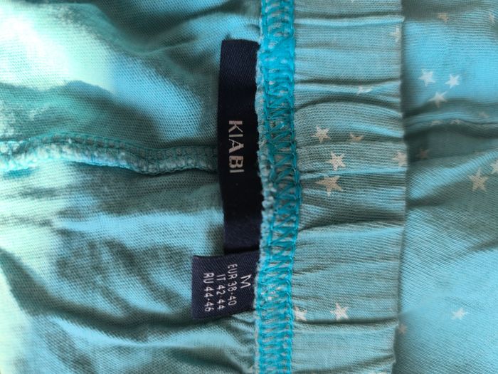Short pyjama bleu turquoise Kiabi – taille M – étoiles – confort - photo numéro 3