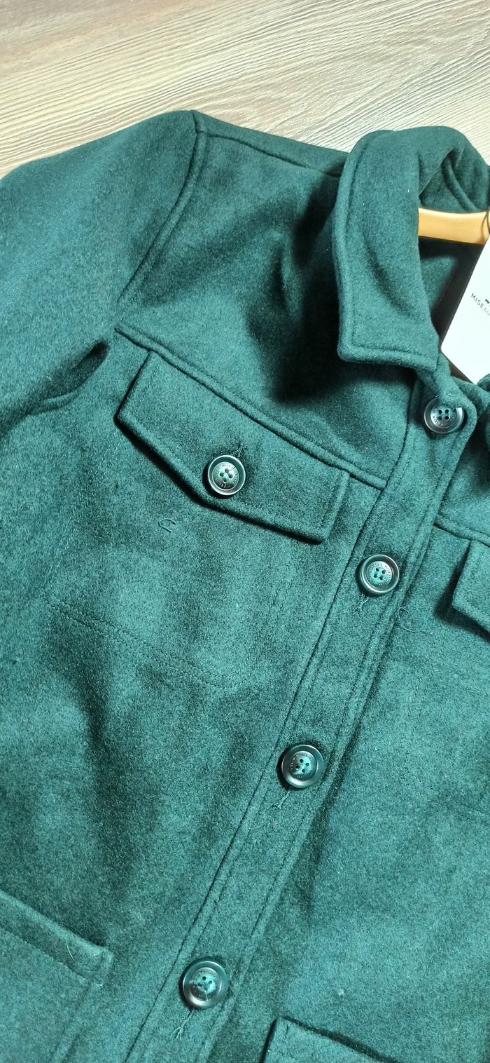 Manteau laine mise au green neuf 40 - 42 vert - photo numéro 10