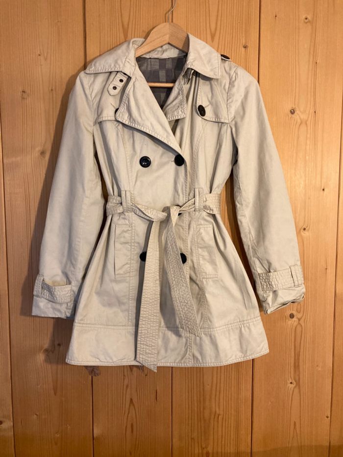 Trench-coat coton made in italy - photo numéro 2
