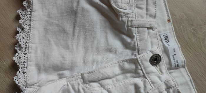 Short en jean blanc zara - photo numéro 2