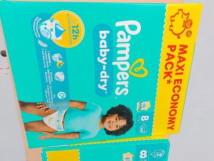 Couches Pampers Baby-Dry Taille 8 - photo numéro 3