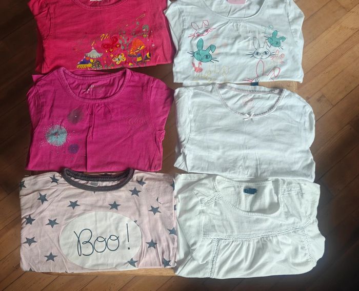 Lot de 10 t-shirts fille manches longues taille 8 ans - photo numéro 3