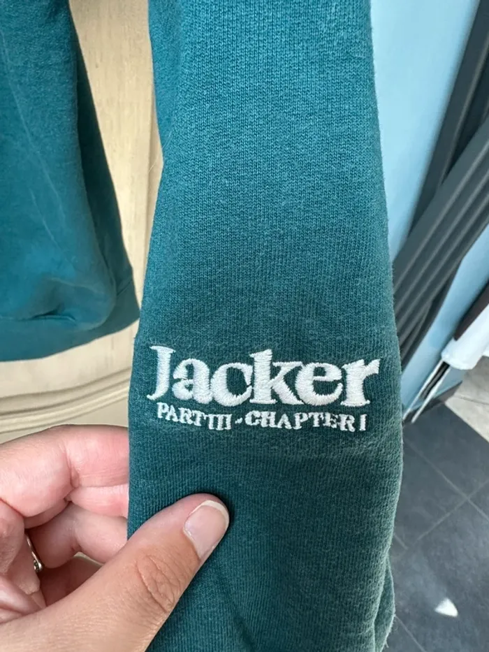 Sweat Jacker Part III Chapitre 1 bleu canard taille L - photo numéro 12