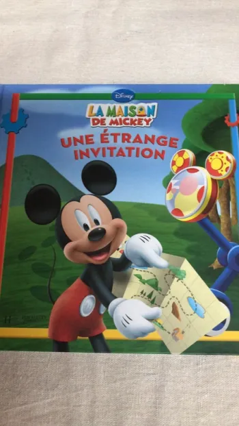 Livre la maison de Mickey « une étrange invitation «