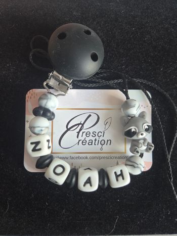 Attache tétine silicone animaux