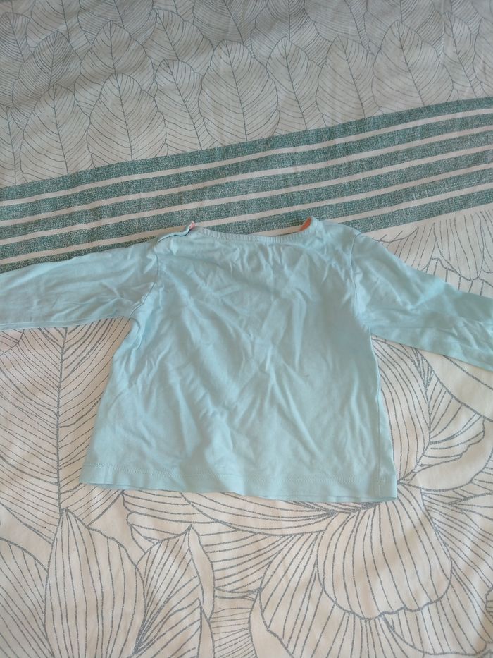 T-shirt fille manches longues 12 mois - photo numéro 2