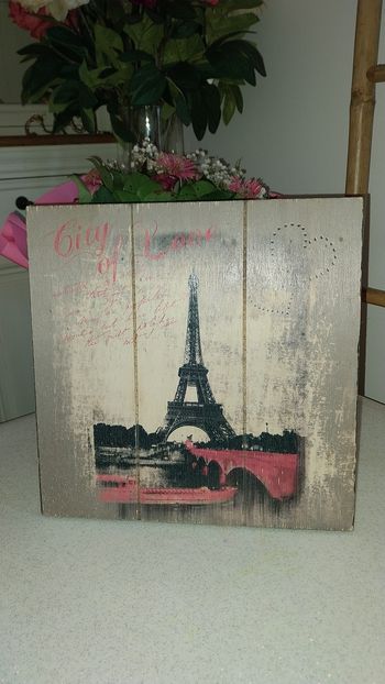 Cadre/ Tableau romantique Love in Pafis en bois by Maisons du Monde