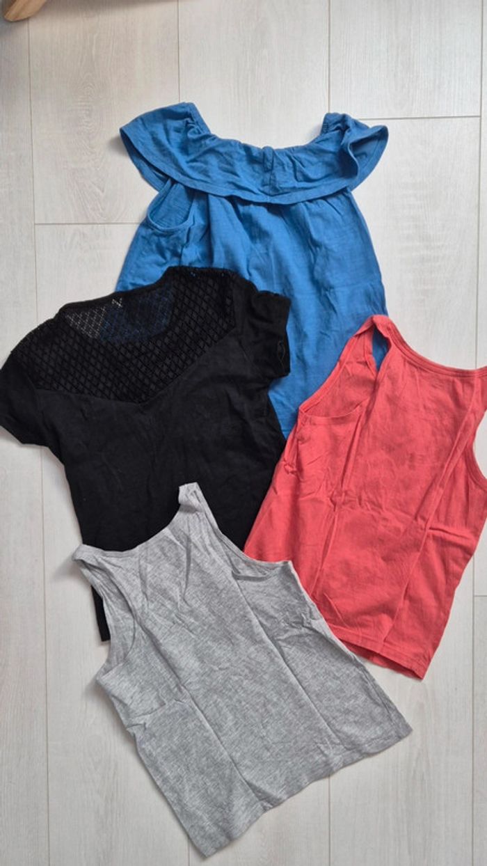 Lot de t-shirts été fille 8 ans - photo numéro 2