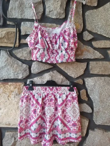 Ensemble femme debardeur et short