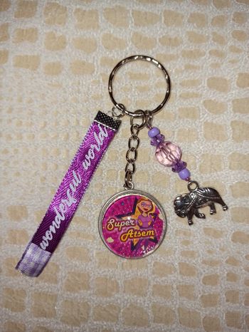 Porte clé atsem, " Super ATSEM"