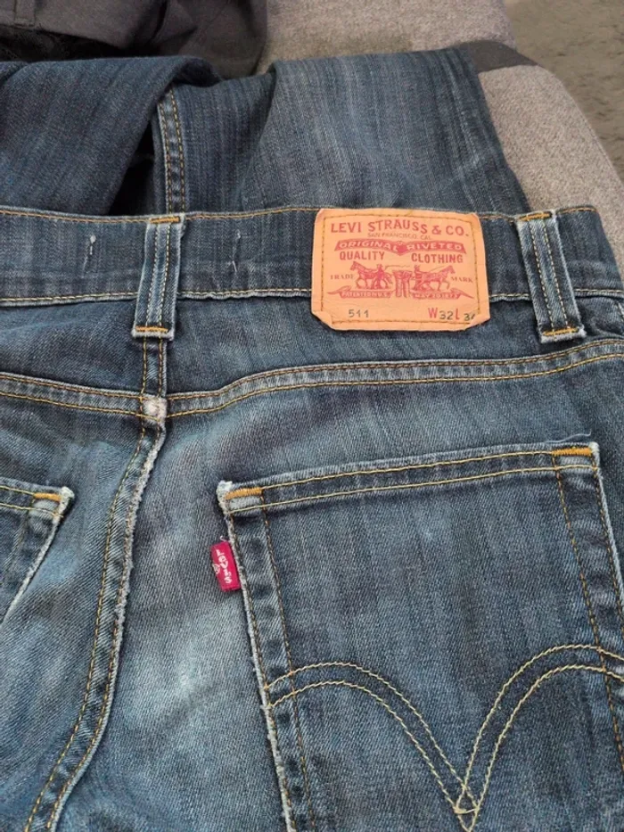 Jean Levi’s 511 Slim – W32 L34 – Bleu brut - photo numéro 4