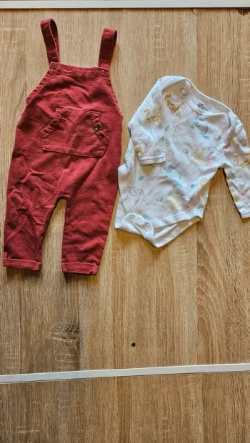 Ensemble salopette + body ML primark