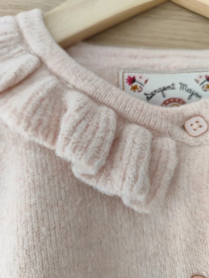 Gilet cardigan fille sergent major taille 10 ans - photo numéro 3