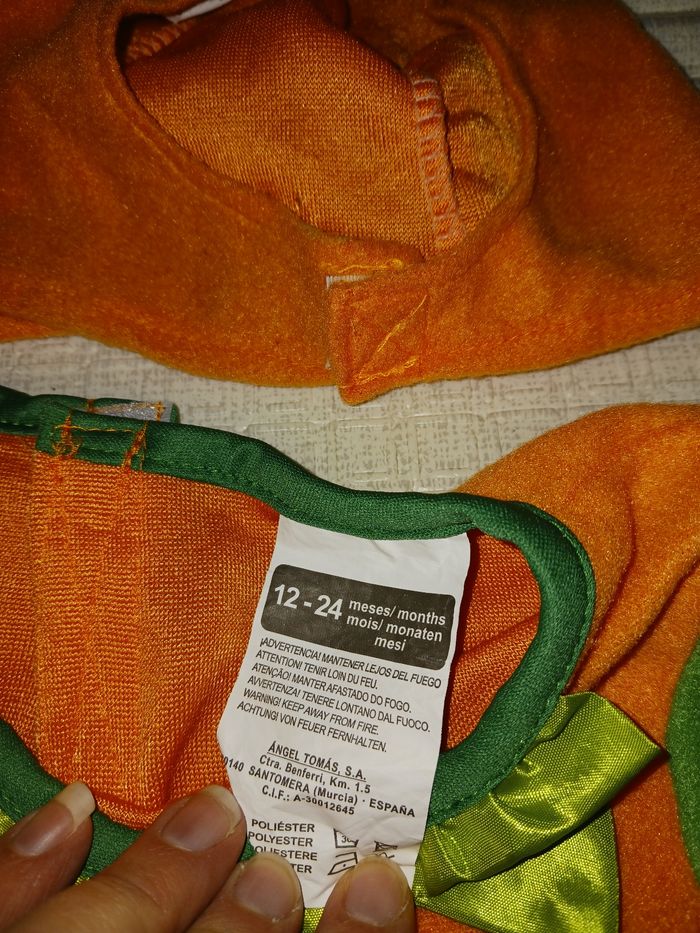 Costume bébé citrouille - photo numéro 3