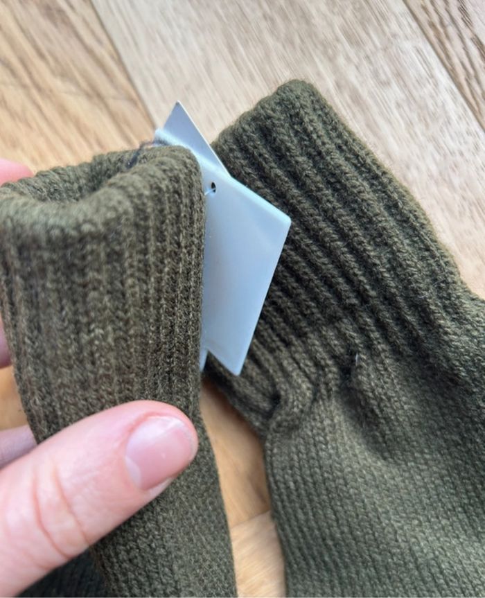 Gants élastiques kakis Unisexes - T.9,5 - photo numéro 2