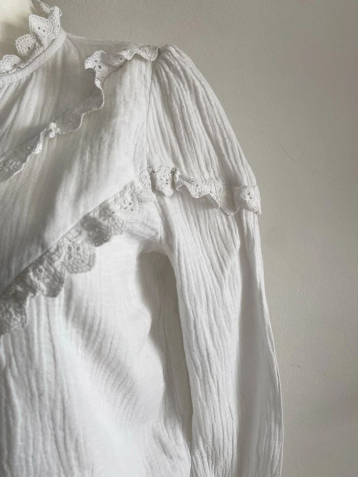 Blouse col dentelle - photo numéro 3