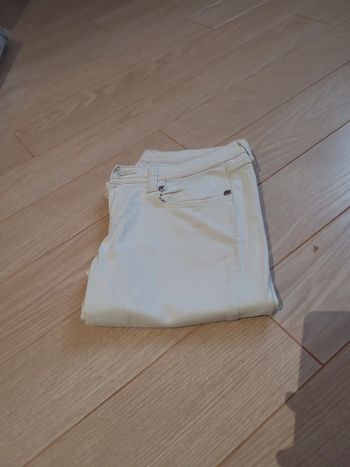 Short en jeans blanc