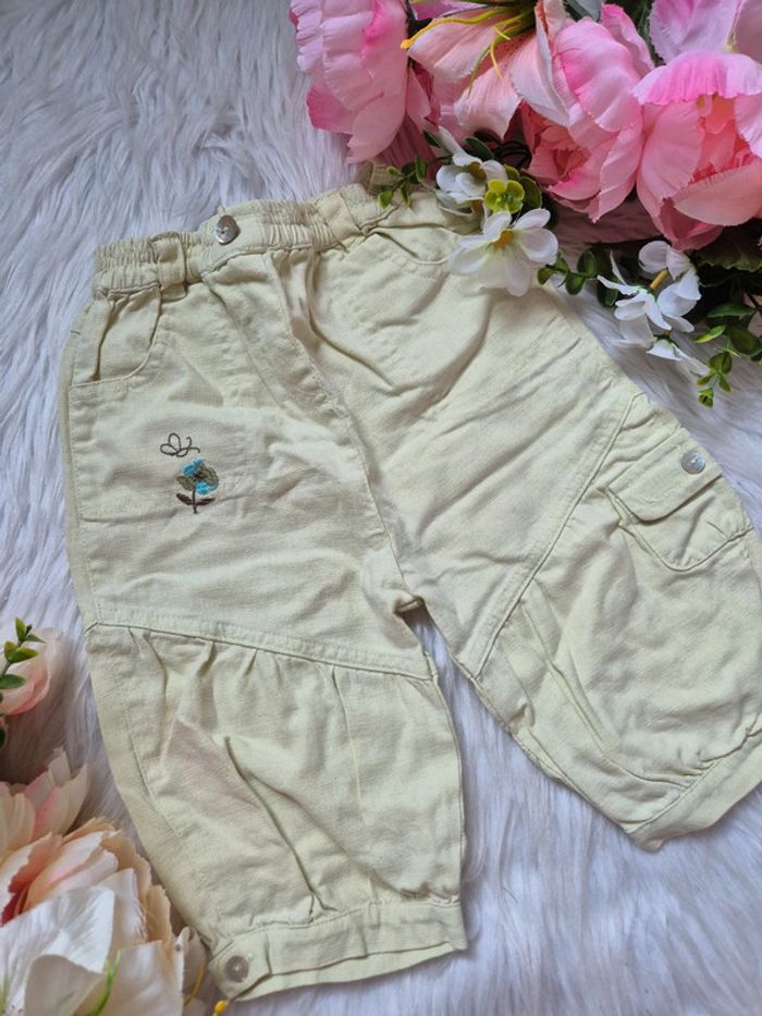 Pantalon jaune  – Cadet Roussel – 24 mois 🌸