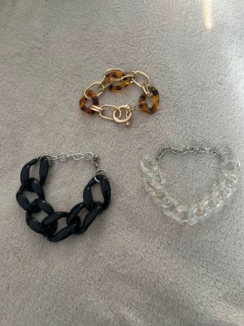 Lot de 3 bracelets fantaisie