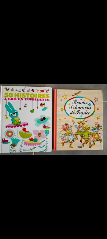 Lot de 2 livres pour enfants - Chansons de France et Histoires