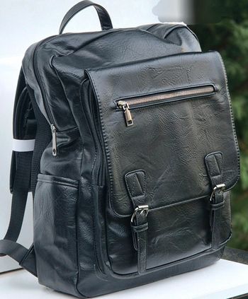 Sac à dos en cuir PU 40x30x20 cm - Prise USB, design élégant et pratique