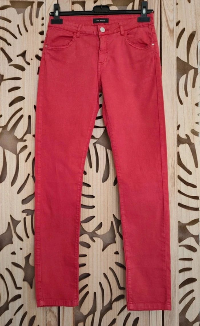 Pantalon skinny corail / rouge Cop Copine - photo numéro 7