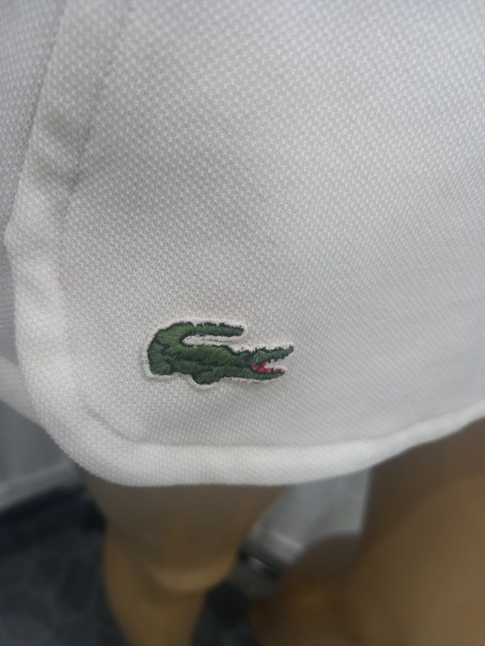 Mini jupe blanche portefeuille Lacoste,  M - photo numéro 3