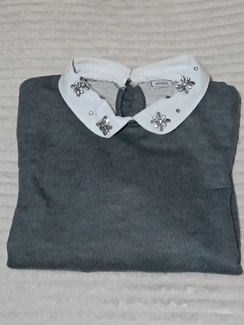 Pull strass gris - taille M