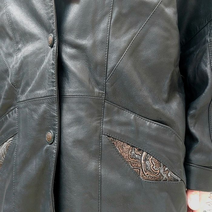 Veste en cuir Vintage L/XL - photo numéro 6