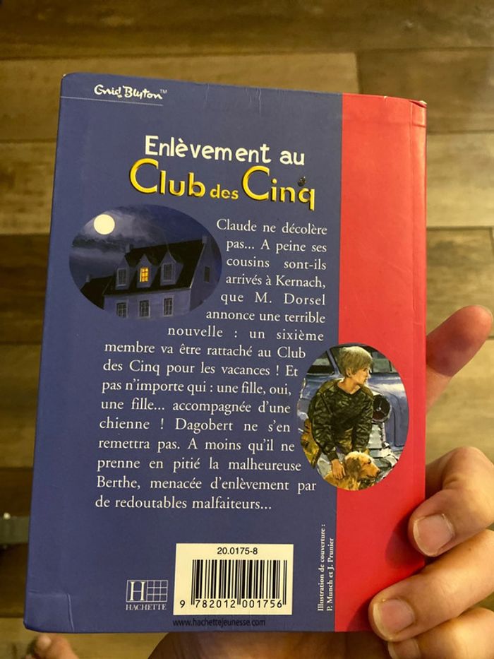 Livre bibliothèque rose Enlèvement au Club des Cinq - photo numéro 2