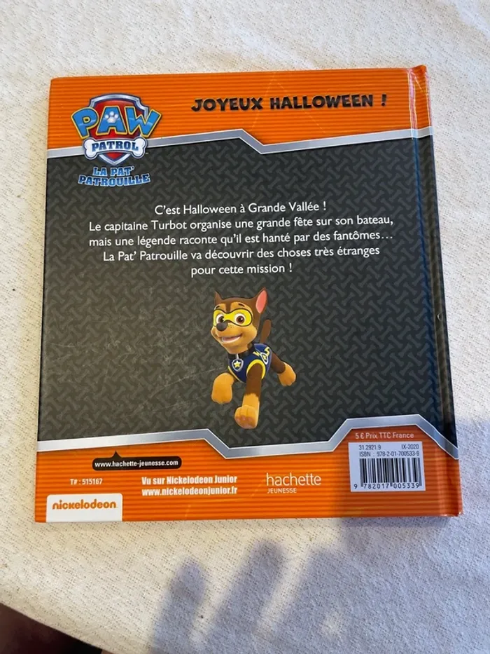Lot de 2 livres pat patrouille joyeux Halloween et fleurus - photo numéro 11