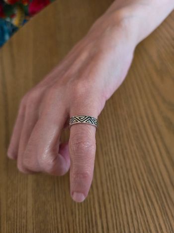 Bague argent taille 52