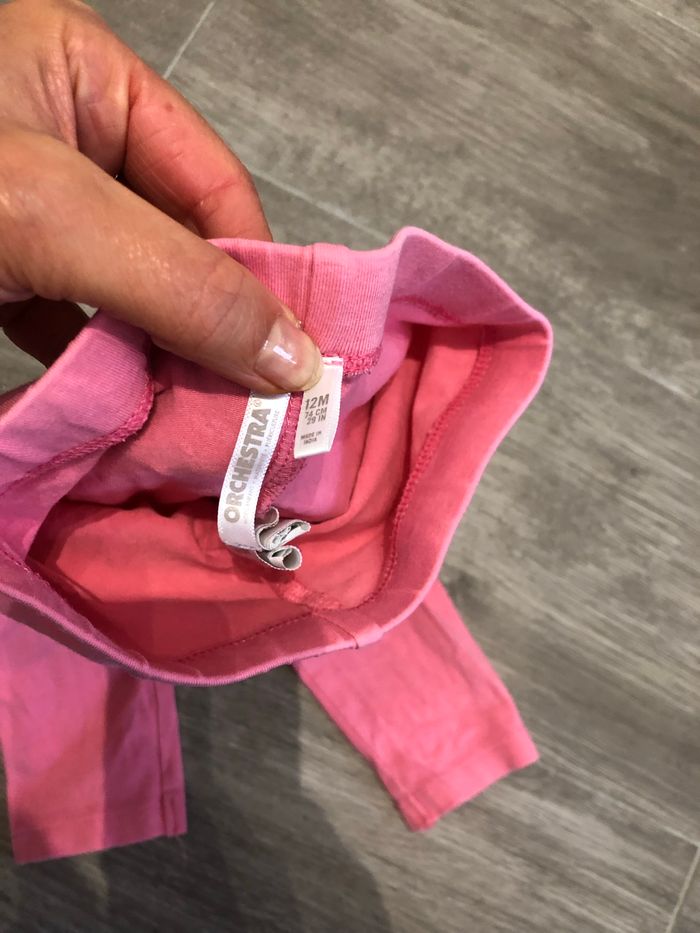 Legging rose Orchestra 12 mois 74 cm - photo numéro 2